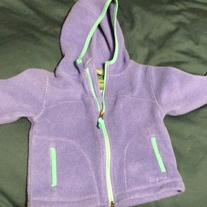 Size 2T fleece. Great condition. Lavender and teal